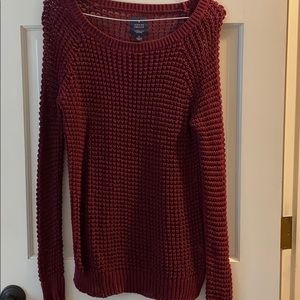 waffle knit sweater